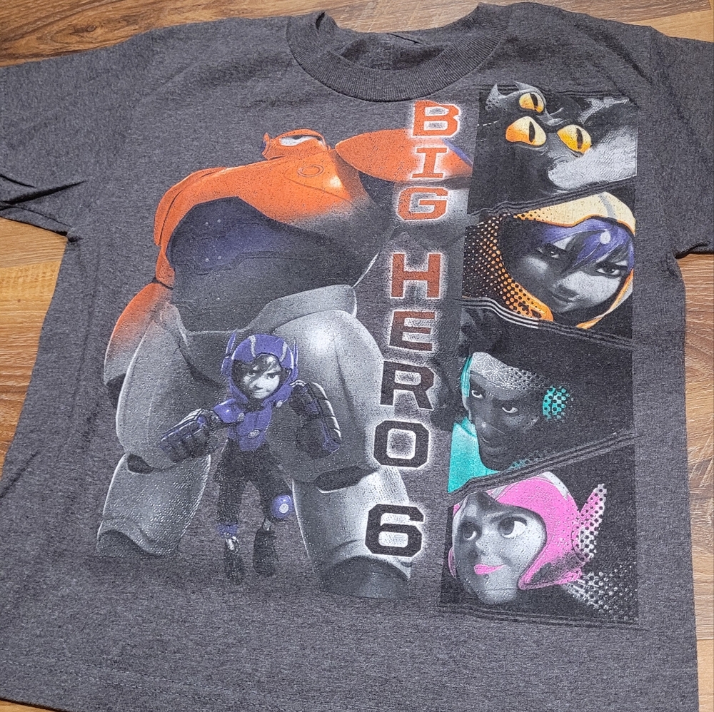 Big Hero 6 Kids Graphic T-Shirt - Gray